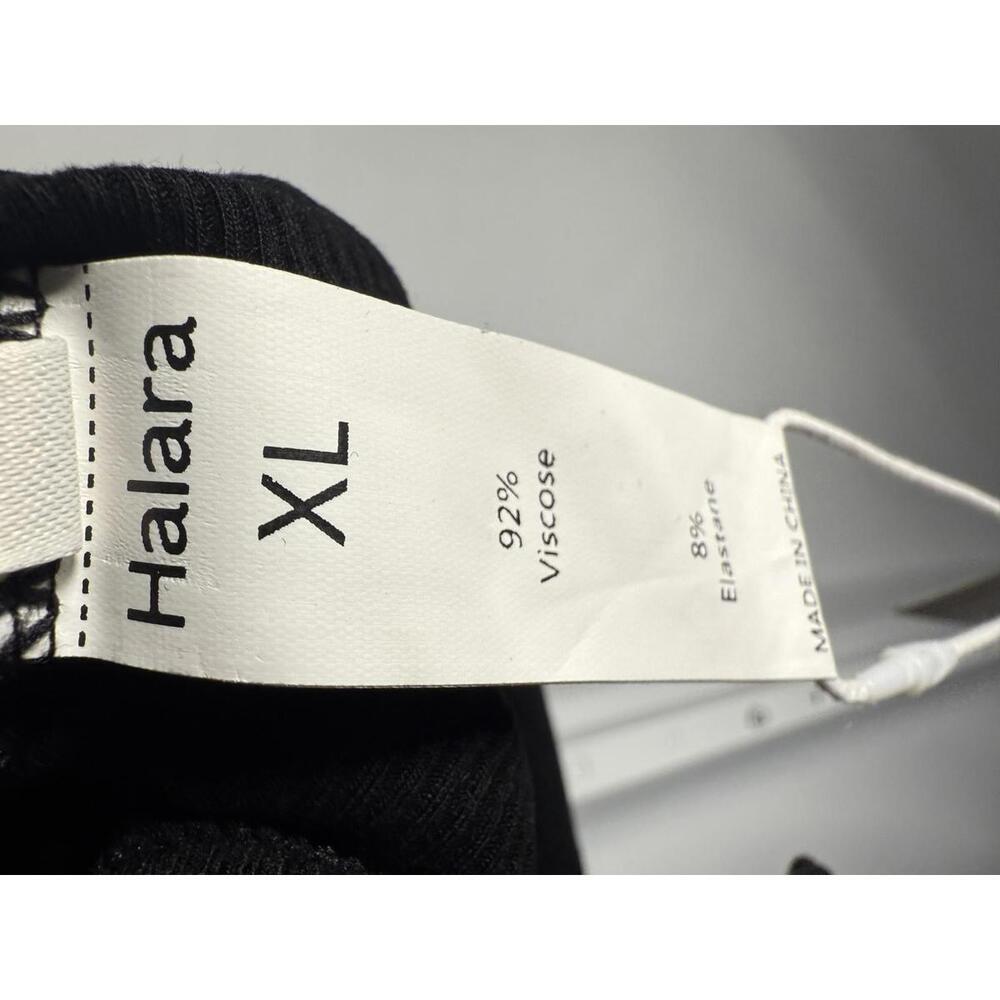 NWT Halara boat neck black baby tee cropped Size XL - Picture 4 of 8